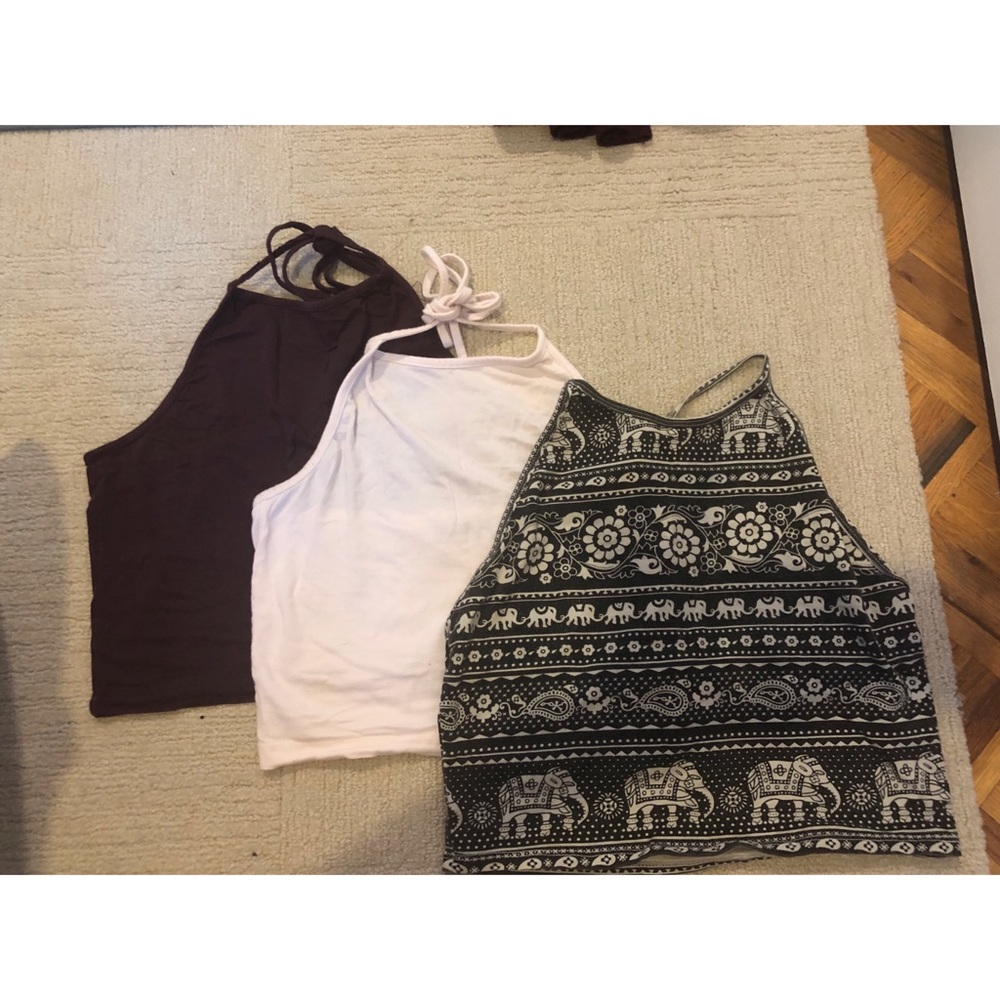 3 Adorable Cropped Halter Tops